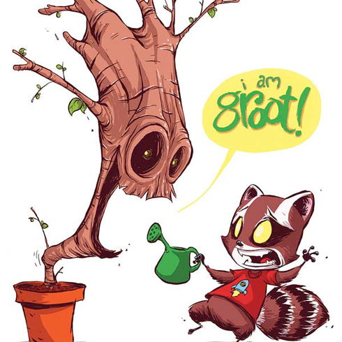 Marvel Rocket Raccoon and Groot Tall Tails Nintendo 2DS XL (2017) Skin